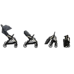 Kinderwagen Goody XPlus dark shadow met verstelbare rugleuning