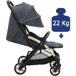 Kinderwagen Goody XPlus dark shadow met verstelbare rugleuning