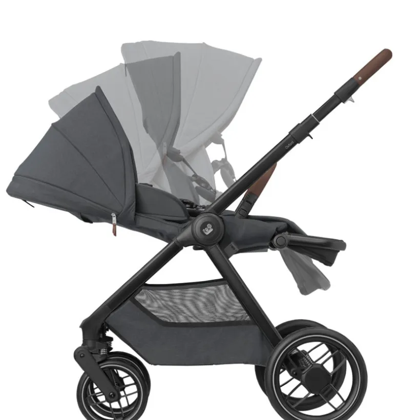 Kinderwagen Oxford Plus + draagmand Twillic Graphite