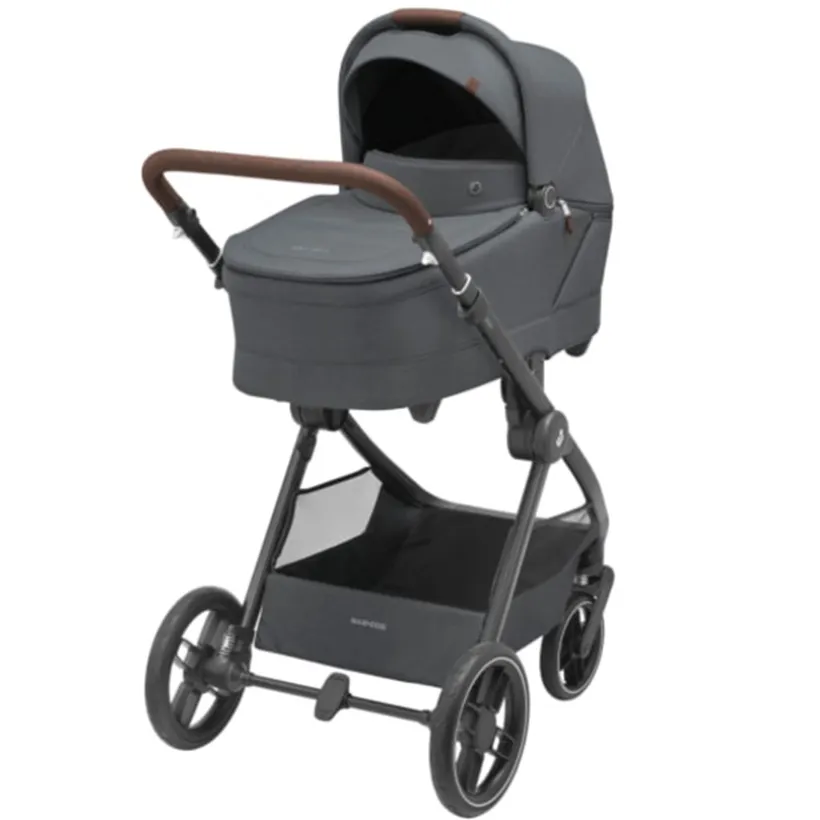 Kinderwagen Oxford Plus + draagmand Twillic Graphite