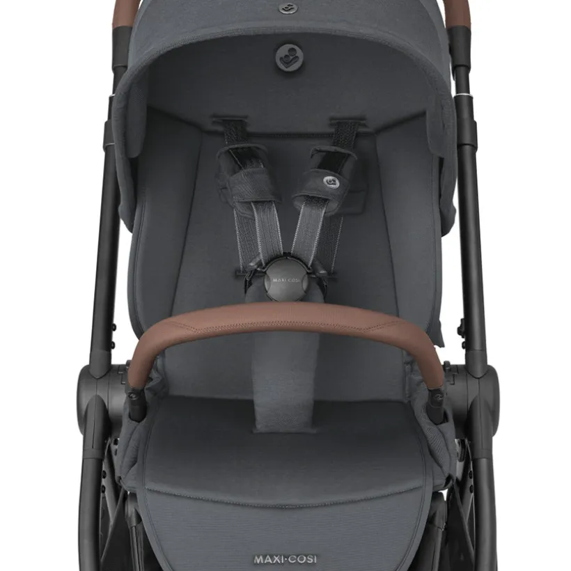 Kinderwagen Oxford Plus + draagmand Twillic Graphite