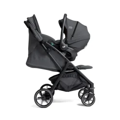 Kinderwagen Parcel LX Ebony compact ultralicht met verstelbare zitting en Autoclick-harnas Joie