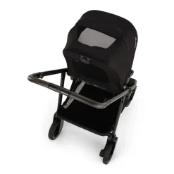 Kinderwagen Swiv caviar met 360° draaibare wielen en omkeerbare zitting