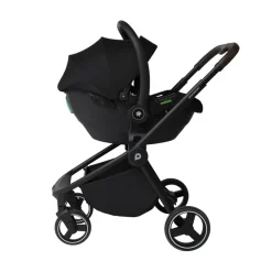 Kinderwagen trio Alba met draagmand beige/zwart