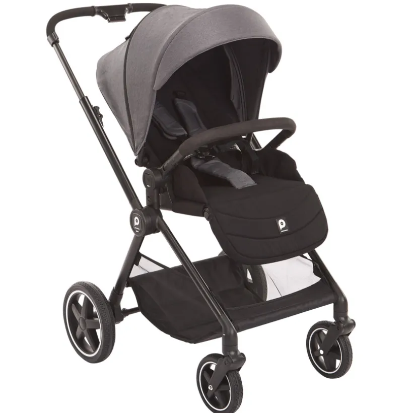 Kinderwagen trio Athéna met i-Prim autostoel in grijs