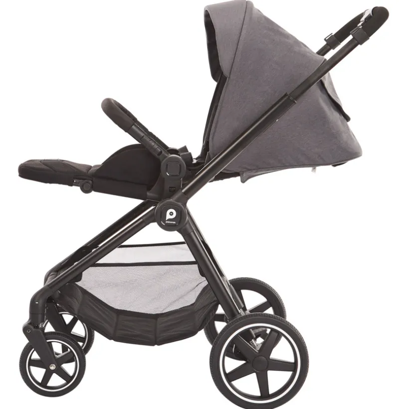 Kinderwagen trio Athéna met i-Prim autostoel in grijs