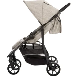 Kinderwagen trio Triade met autostoel en draagmand grijs