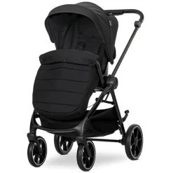 Kinderwagen Venice + Draagmand + Adapters Zwart