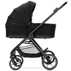 Kinderwagen Venice + Draagmand + Adapters Zwart