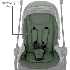 Kinderwagen Venice + Draagmand + Adapters Zwart