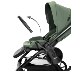 Kinderwagen Venice + Draagmand + Adapters Zwart