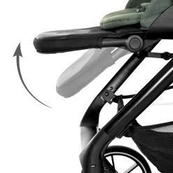 Kinderwagen Venice + Draagmand + Adapters Zwart