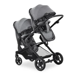 Kinderwagen voor tweelingen Atlantic Twin Melange Grey