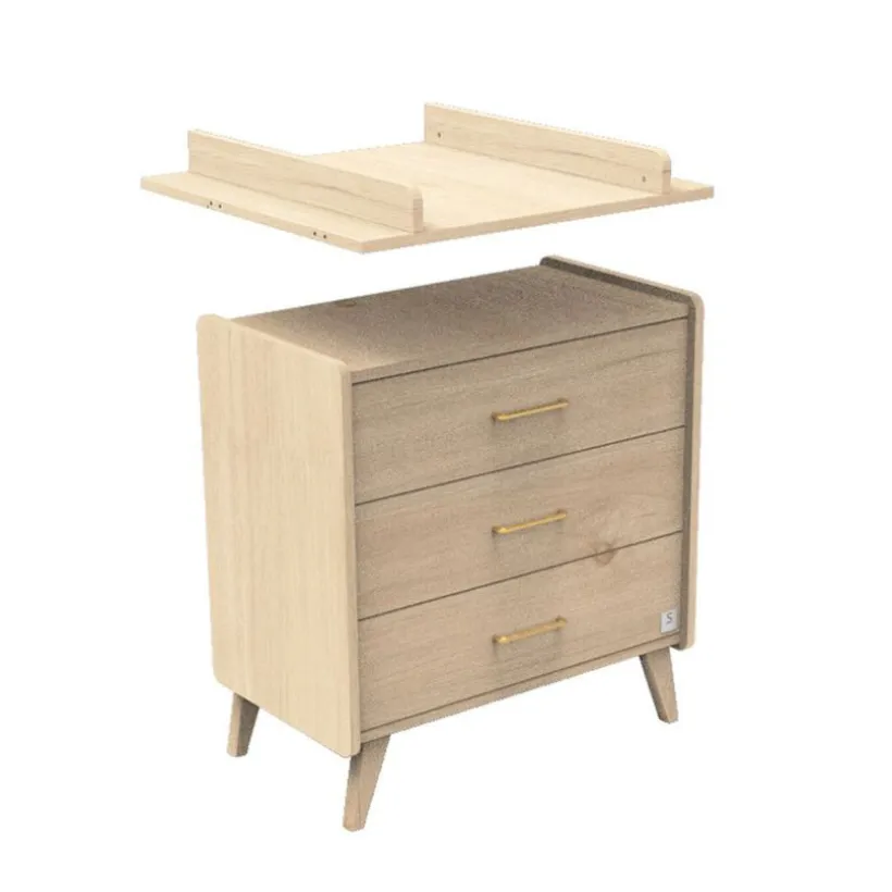 Kit luiertafel voor de commode Arty Eiken Suave