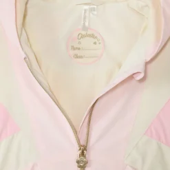 Kleurblok capuchon windjack voor babymeisjes
