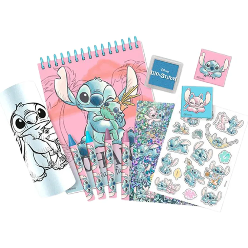 Kleurset + stickers Stitch