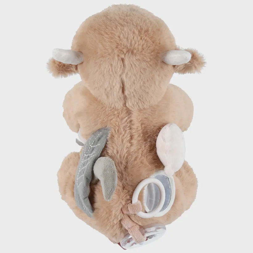 Knuffel activiteiten & ontwikkeling Koe Fluffy Beige