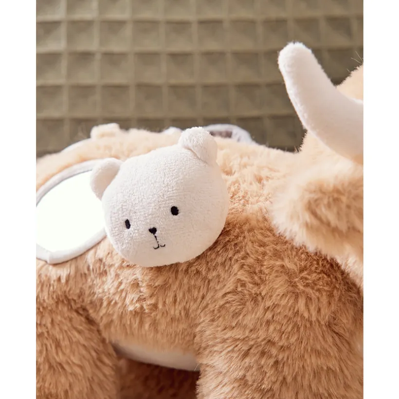 Knuffel activiteiten & ontwikkeling Koe Fluffy Beige
