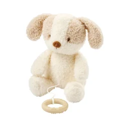 Knuffel baby hond - 25 cm - Fanfan - Teddy ecru