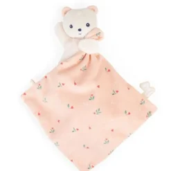 Knuffel Beertje met knuffelvierkant zachtheid blaadjes van liefde