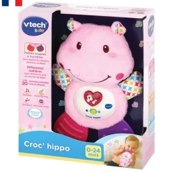 Knuffel Bijtring Nijlpaardje Blauw