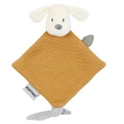 knuffeldoekje hond Charlie in jacquard – caramel