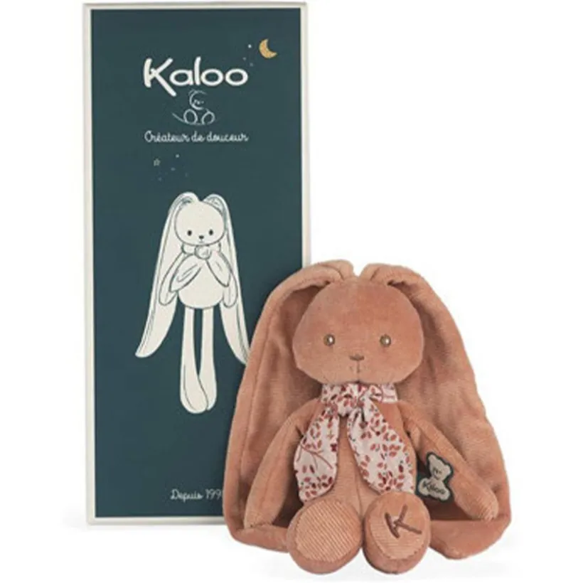 Knuffeldoekje Lapinoo Pantin terracotta fluweel Kaloo