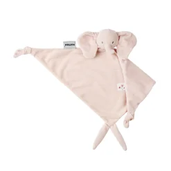 Knuffeldoekje maxi olifant - Fanfan ribfluweel- Roze - 60x40 cm