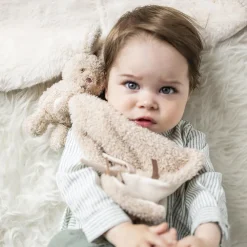 Knuffeldoekje met knuffel konijn - Teddy - Beige