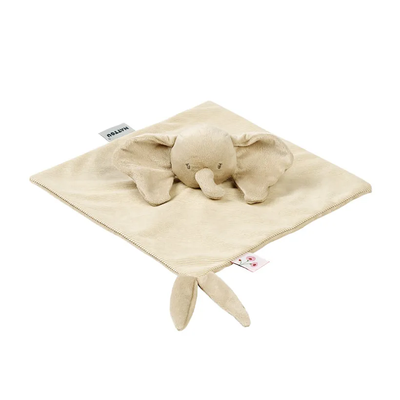 Knuffeldoekje olifant - Fanfan- Zand - 27x27 cm