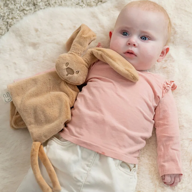 Knuffeldoek Konijn 27cm Warm Beige