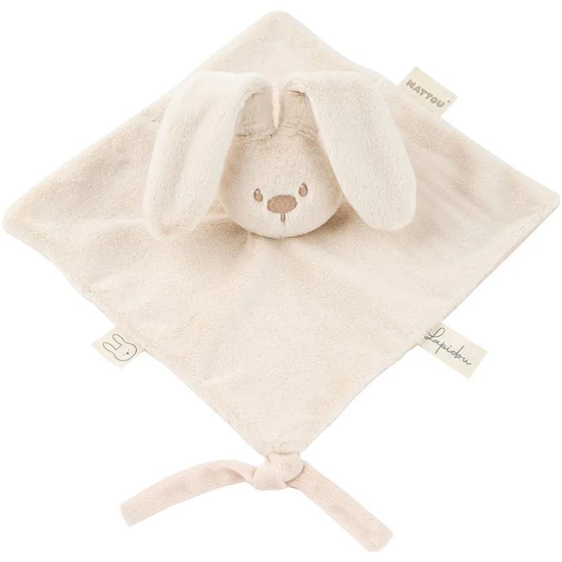 Knuffeldoek Konijn 27cm Zand