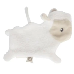 Knuffeldoek schaap met fopspeenclip La Vie à la Ferme écru