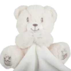 Knuffel doudou met zilveren geborduurde details