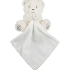 Knuffel doudou met zilveren geborduurde details