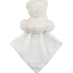 Knuffel doudou met zilveren geborduurde details