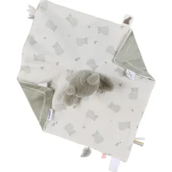 Knuffel doudou omkeerbaar Dag/Nacht Beer Orso Ecru