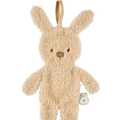 Knuffel fopspeenhouder Konijn Teddy bouclette Beige