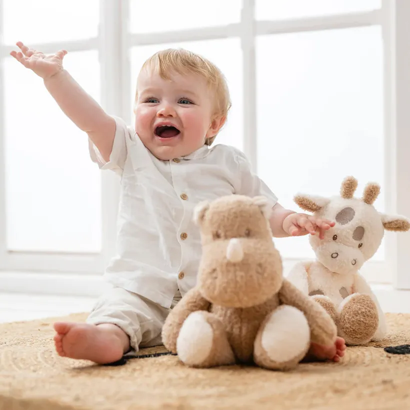 Knuffel - Giraf Teddy - Ecru - 30 cm