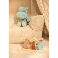 Knuffel Hippo Happy Misty Green