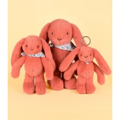 Knuffel Konijn Fleurette 35cm Terracotta