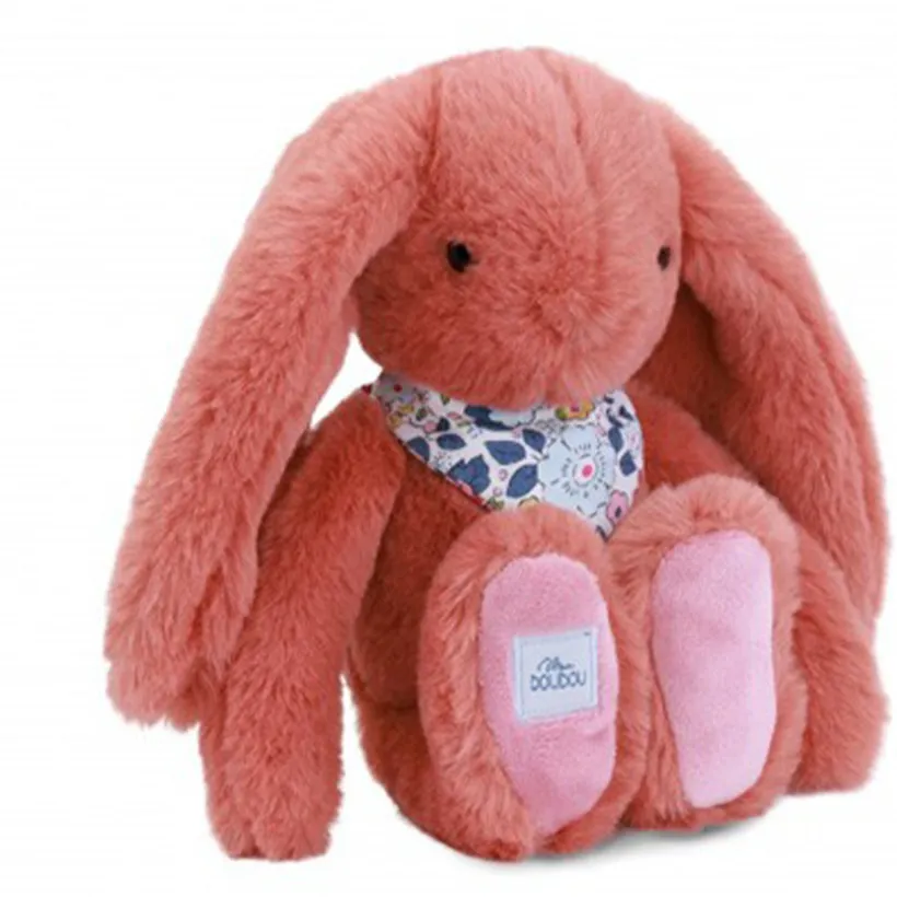 Knuffel Konijn Fleurette 25cm Terracotta
