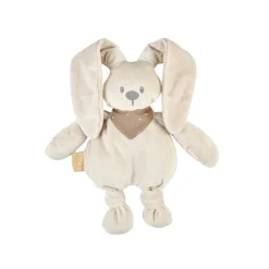 Knuffel - Konijn met lichtgevende bandana - Zand - 30 cm