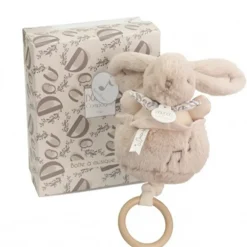 Knuffel Konijn met muziekdoosje Beige