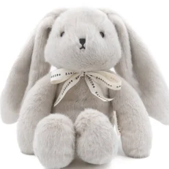Knuffel konijn met witte ruis , melodie en nachtlampje Warm Grey