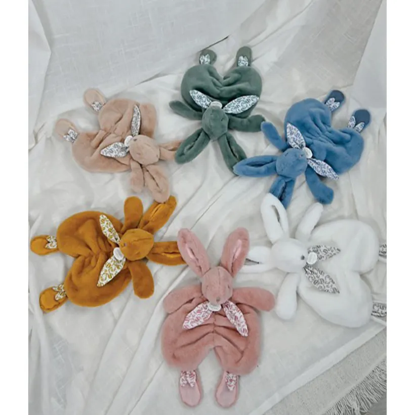 Knuffelkonijntje plat 29cm Zandbeige