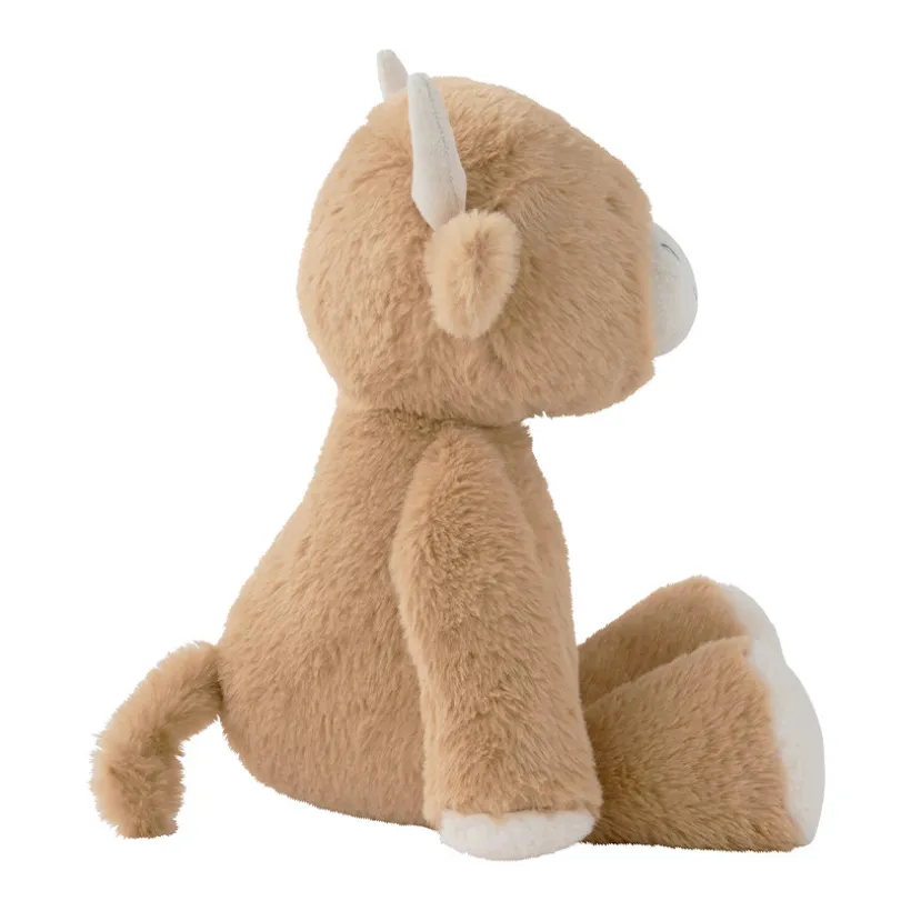 Knuffel Medium 40cm Koe Fluffy Beige
