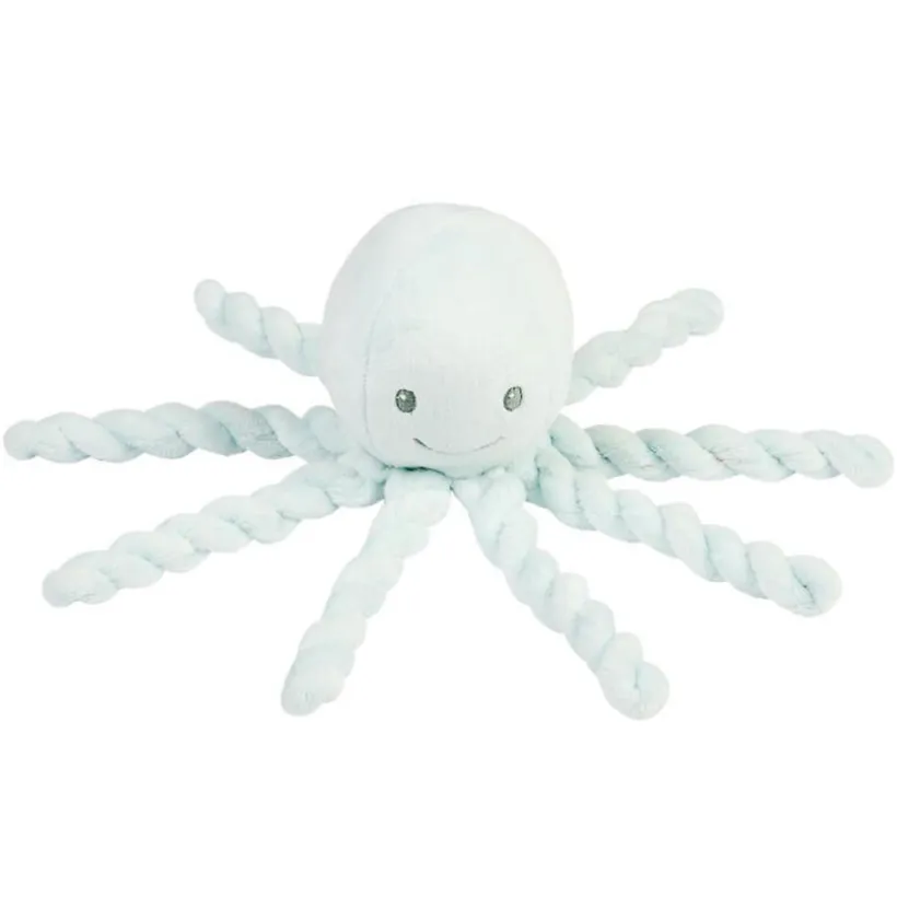 Knuffel met korte haren Octopus Pastelblauw