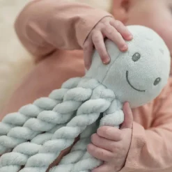 Knuffel met korte haren Octopus Pastelblauw