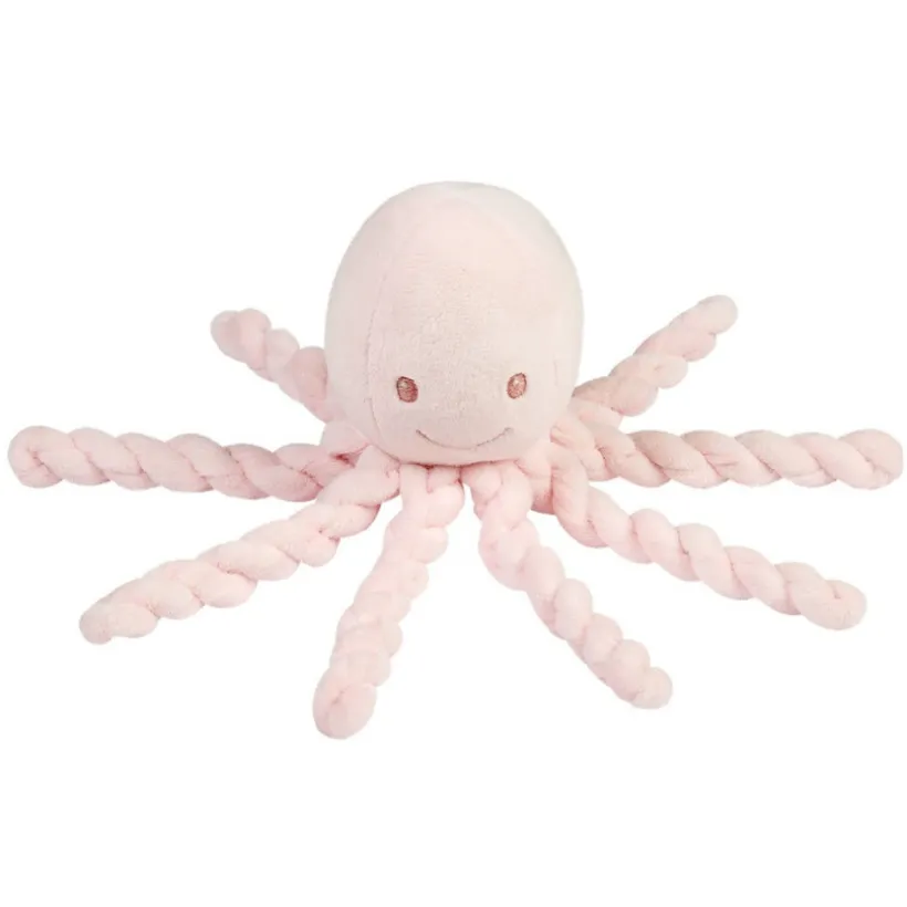 Knuffel met korte haren Octopus Pastelroze